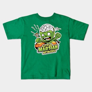 Little Martian Attacks Kids T-Shirt